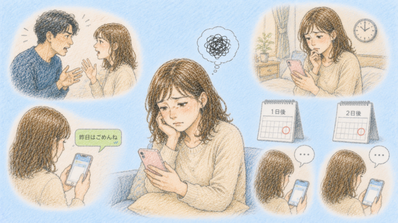 付き合って半年の彼とちょっとした言い合いをした。一日たっても二日たっても沈黙のまま