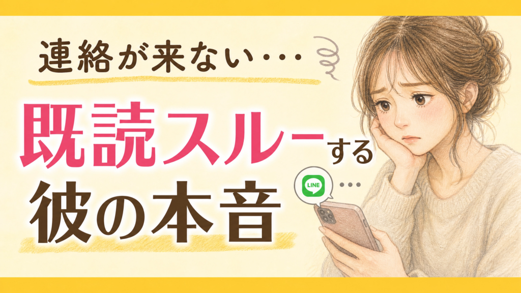 連絡が来ない！LINE無視する彼の本音｜不安が消えない夜にココナラ電話相談で答えを見つける方法