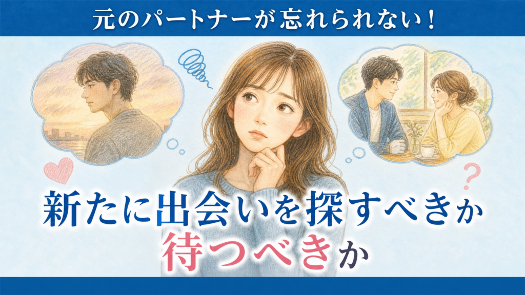 元のパートナーが忘れられない！新たに出会いを探すべきか待つべきか