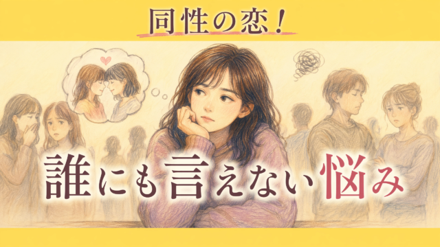 同性の恋（LGBTQ+）の悩み！ 親には言えないモヤモヤした気持ち