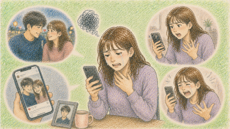 元カレに新しい恋人ができたことを知って焦りのあまり彼に何度も連絡をした