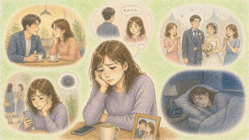 結婚を考えていたが彼はいつも結婚の話をはぐらかしていた