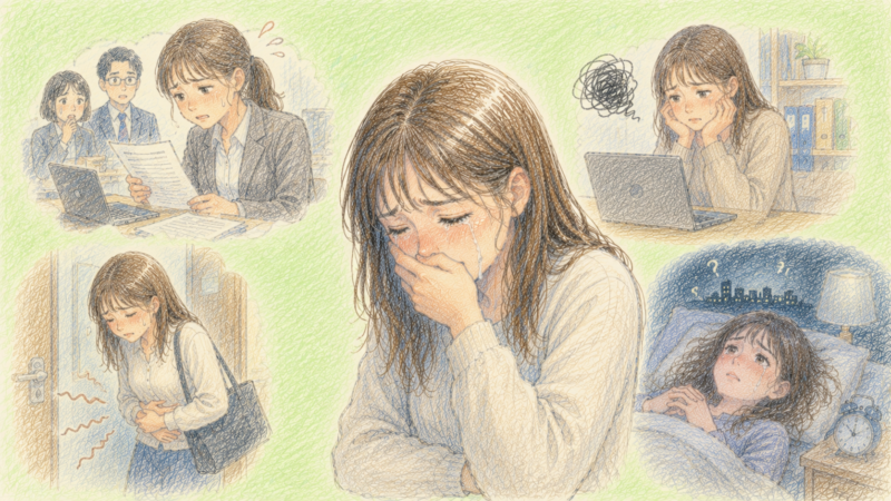 仕事で大きなミスをしてから仕事に行くのがこわくなった