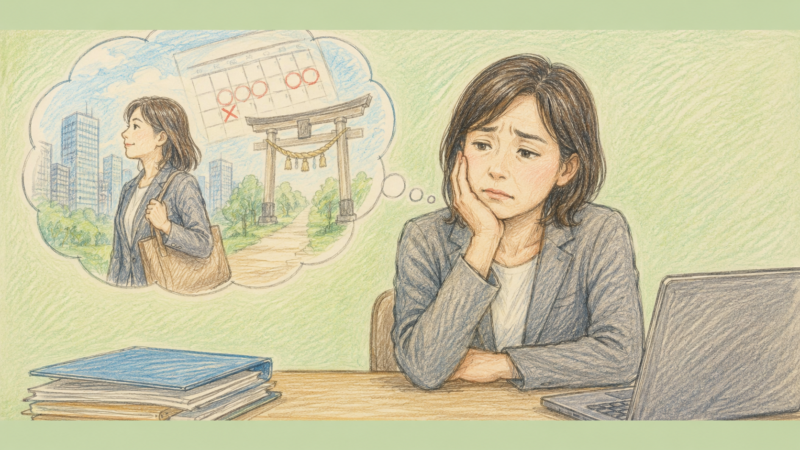 厄年だから今年は動かないほうがいいと自分に言い聞かせている