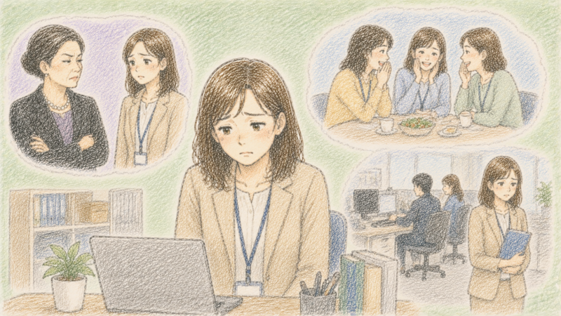中途採用で入社した部署でベテランのお局様から目をつけられてしまいた