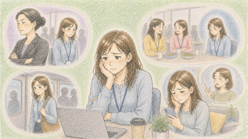 職場のお局様から無視され続け次第に「会社に行くこと自体が怖い」と感じる
