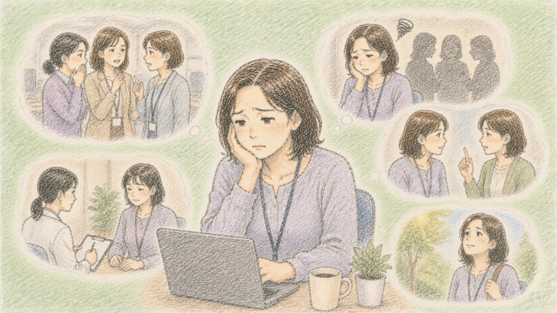 長年お局様のグループから陰口を言われ続け心療内科に通うほど追い詰められていた