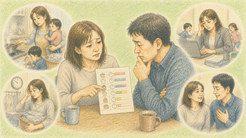 40代の女性、Hさんは、長年ワンオペに近い状態で育児と仕事を両立してきました
