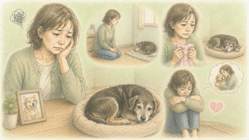 50代の女性、Oさんは、保護施設から迎えた老犬が、なかなか心を開いてくれないことに悩んでいる