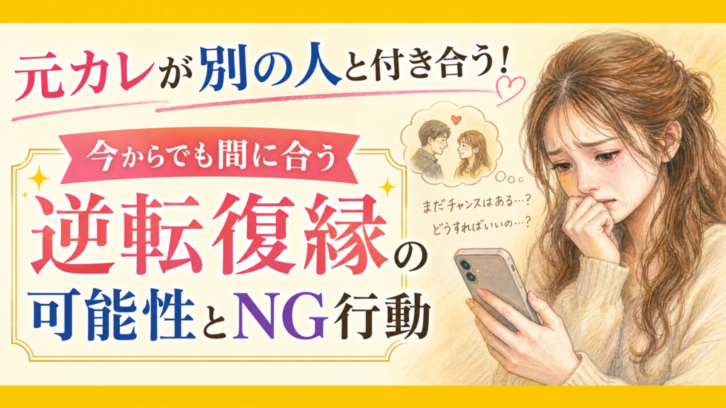 元カレが別の人と付き合う！今からでも間に合う逆転復縁の可能性とNG行動