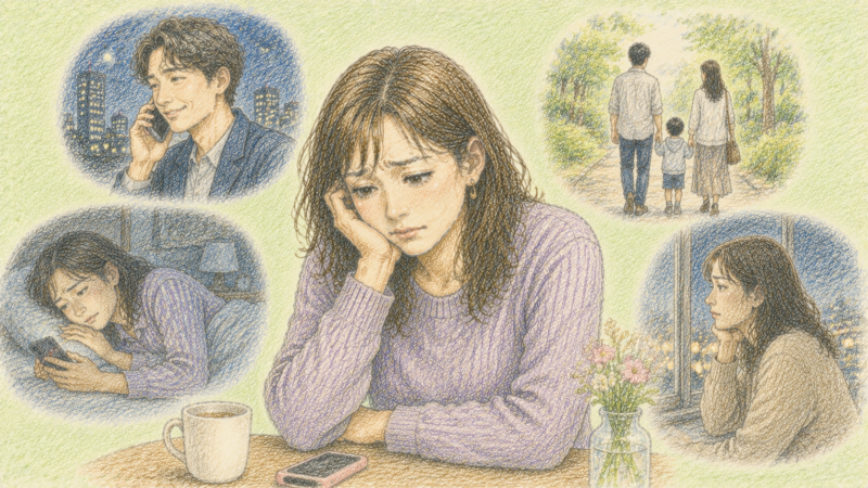 30代の女性、AAさんは、既婚者の彼との関係に4年間悩み続けています。