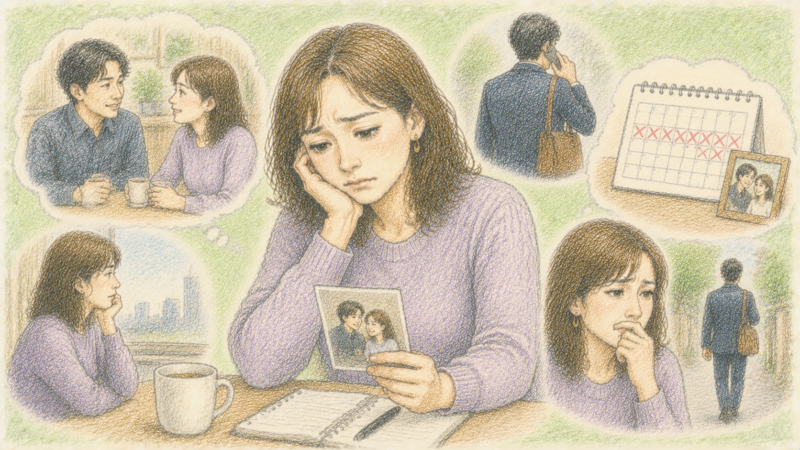 40代の女性、Zさんは、既婚者の男性との関係に3年間悩み続けています
