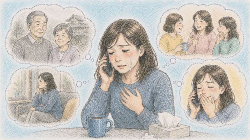 誰にも甘えられないまま、ずっと気を張って生きてきて涙が止まりません