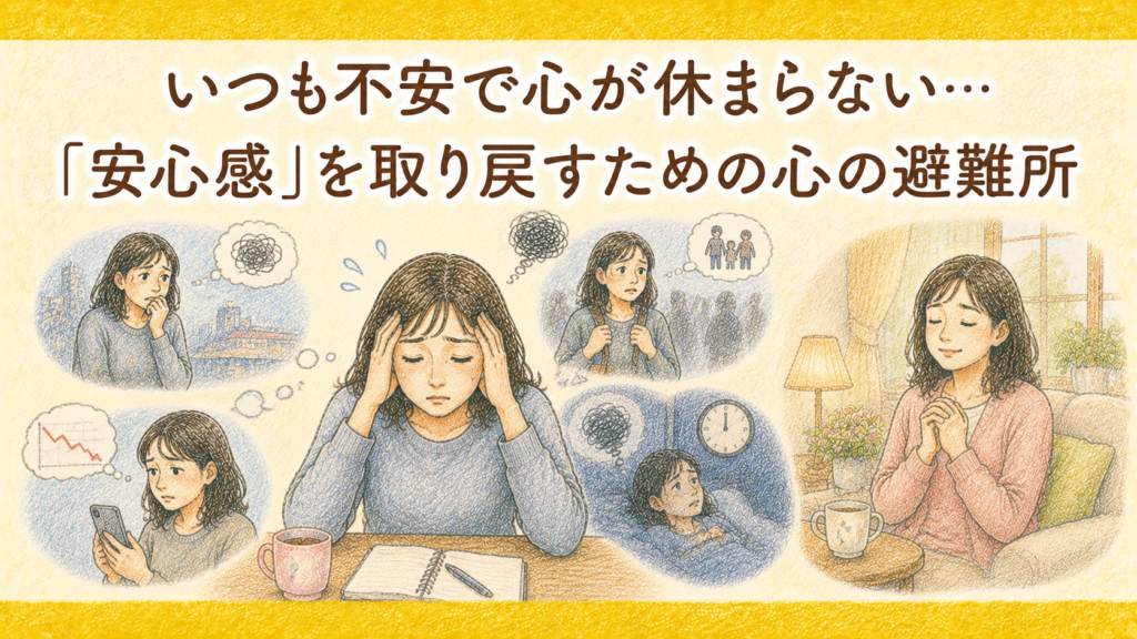 いつも不安で心が休まらない・・・「安心感」を取り戻すための心の避難所