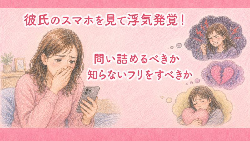 彼氏のスマホを見て浮気発覚！問い詰めるべきか知らないフリをすべきか・・・関係修復の対処法