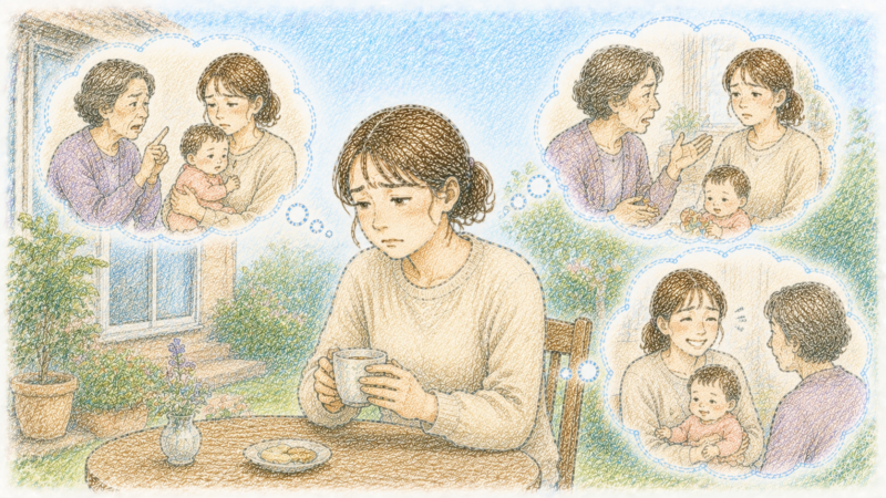 子育てのやり方に義母から何度も口を出されて正直しんどい