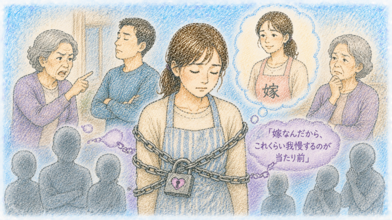 嫁なんだからこれくらい我慢するのが当たり前という暗黙の空気があなたの本音を封じ込めてしまうことがある