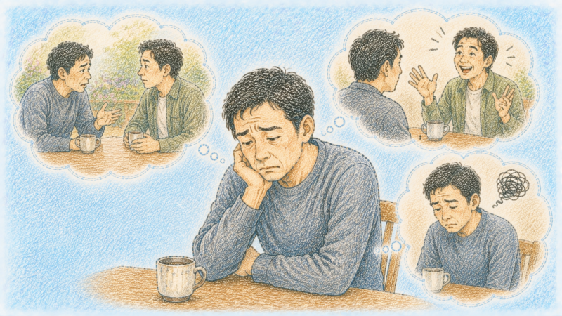 会社で理不尽な扱いを受けて落ち込んでいたところ、久しぶりに会った友人に打ち明けた