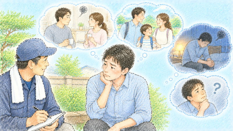 妻との会話が事務的なものばかりになり、家に帰るのが少し億劫になった