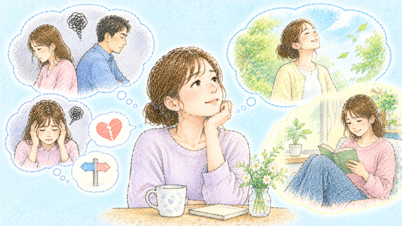 仮面夫婦の悩みを抱えている時多くの方は「夫婦関係をどうにかしなければ」「離婚するかどうか決めなければ」と、大きな決断を急ごうとしてしまう