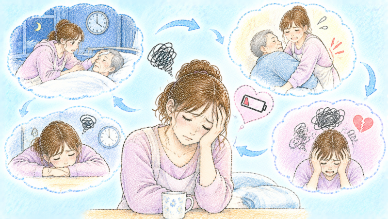 介護やお世話には、身体的な負担も大きく伴う