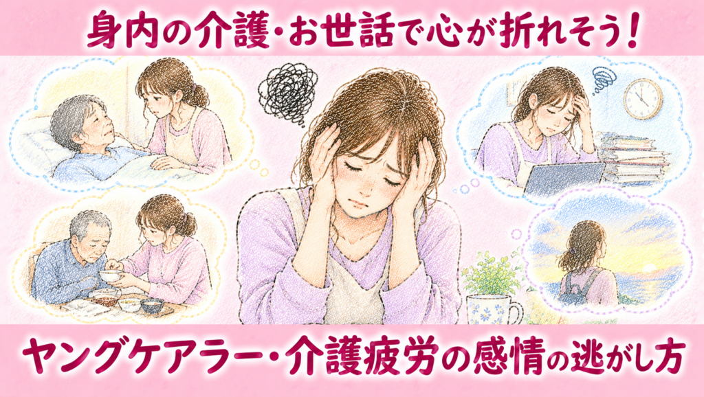 身内の介護・お世話で心が折れそう！ヤングケアラー・介護疲労の感情の逃がし方