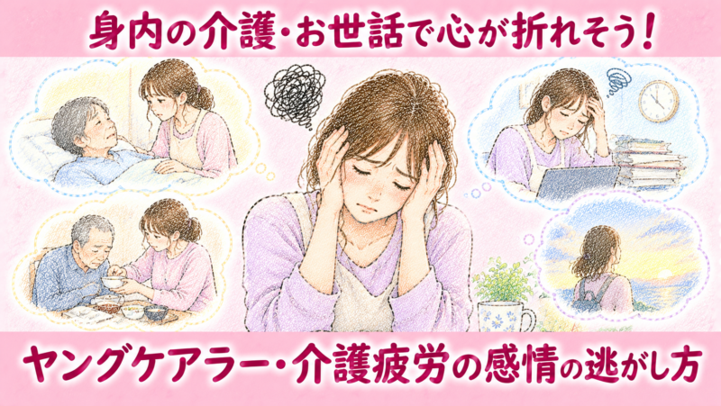 身内の介護・お世話で心が折れそう！ヤングケアラー・介護疲労の感情の逃がし方