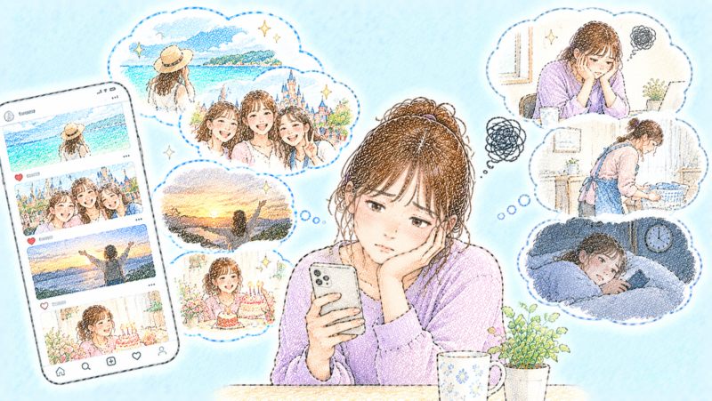 SNSを開けば、旅行やイベント、輝かしい成果を発信している人の投稿が次々と目に入ってくる