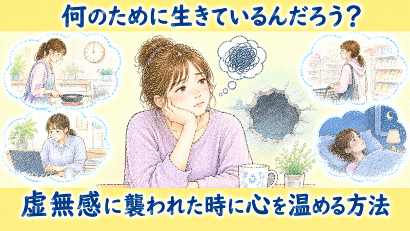 何のために生きているんだろう？虚無感に襲われた時に心を温める方法