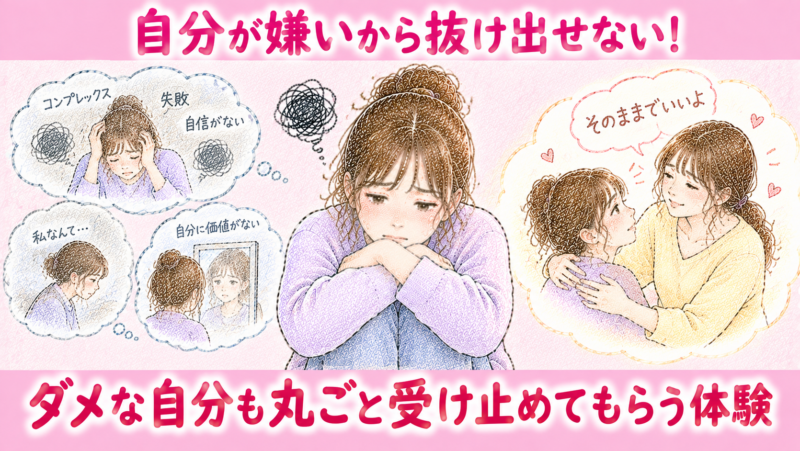 自分が嫌いから抜け出せない！ダメな自分も丸ごと受け止めてもらう体験