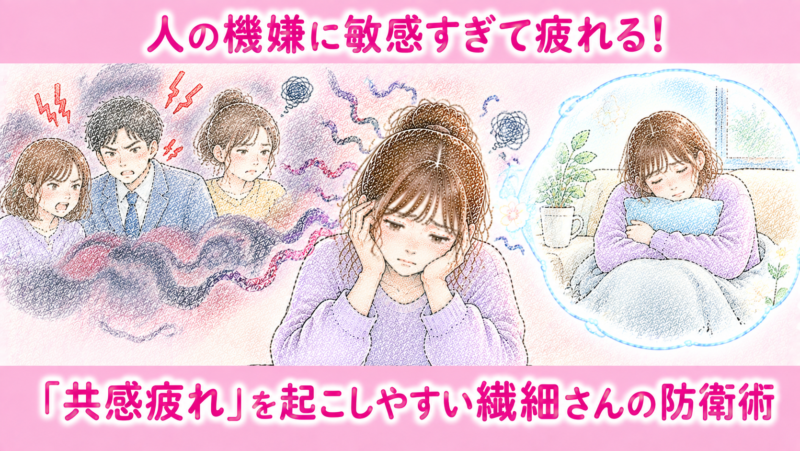 人の機嫌に敏感すぎて疲れる！「共感疲れ」を起こしやすい繊細さんの防衛術