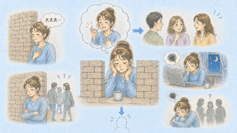 迷惑をかけたくないという気持ちが強すぎると、かえって周囲との間に見えない壁を作ってしまう