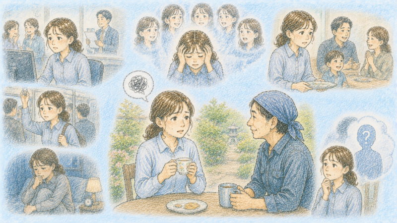 職場でも家でもいつも相手の顔色をうかがっていて本当の自分がどんな人間なのか自分でもよく分からなくなる