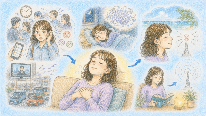繊細な方にとって本当に必要な休息は、体だけでなく、常に働き続けている感受性のアンテナそのものを休ませること