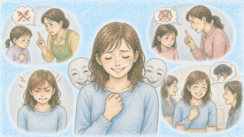 「いい人」を演じることに慣れている方は怒りや不満といったネガティブな感情を、表に出すことに強い抵抗を感じている