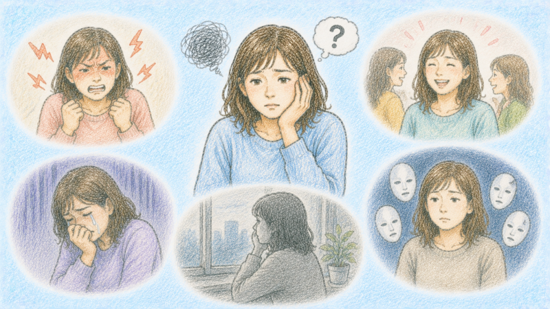 怒りや悲しみの感情を長期間表に出さないまま過ごしているとやがて自分が今何を感じているのかすら分からなくなってしまう