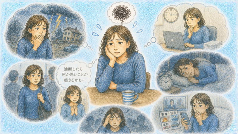 常に不安を感じている方は無意識のうちに「気を抜いてはいけない」という思い込みを持っている